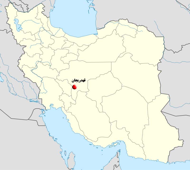 نقشه شهر قهدریجان